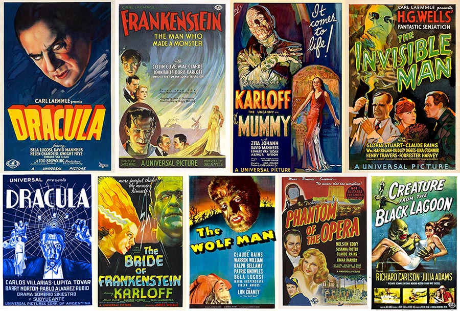 Monstres Universal,universal monsters,universal pictures