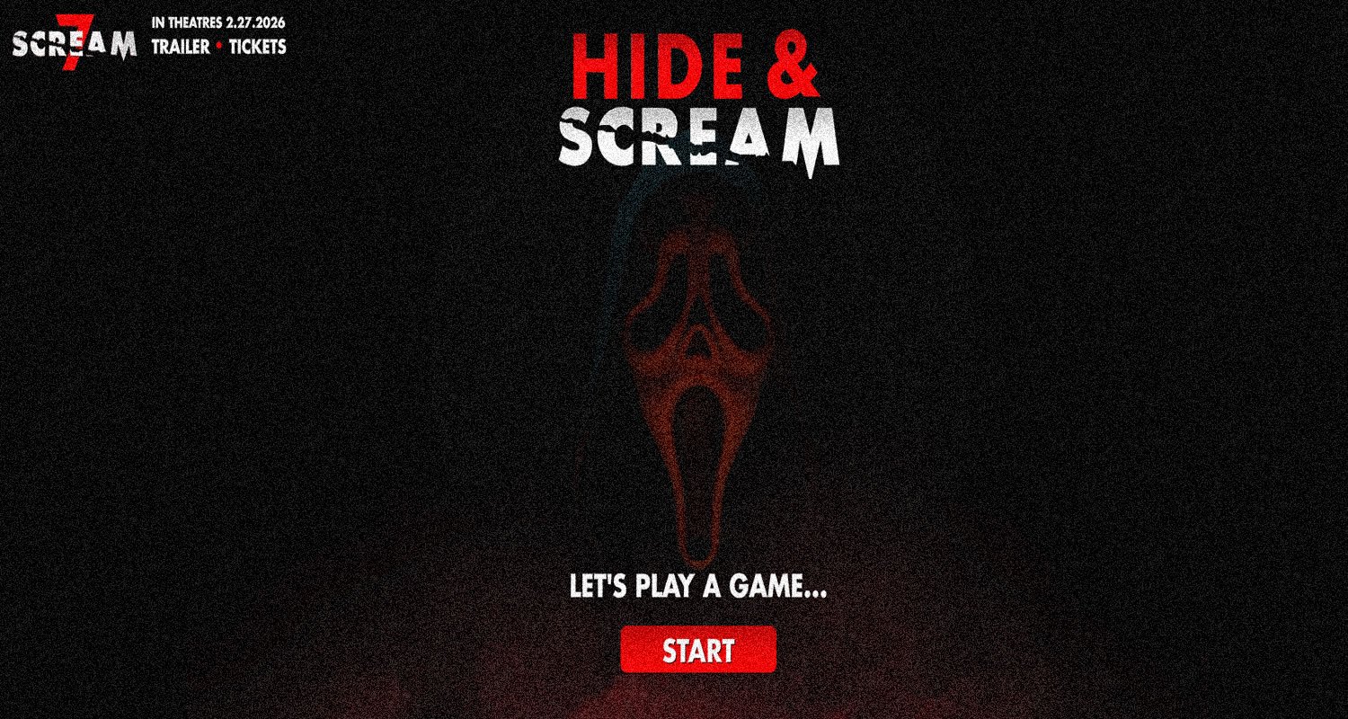 “Scream 7” : Un mini‑jeu en ligne « Hide & Scream » avant la sortie du film !