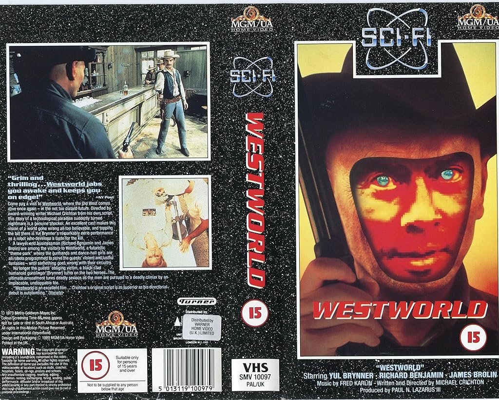 Jaquette VHS du premier film Westworld (1973)