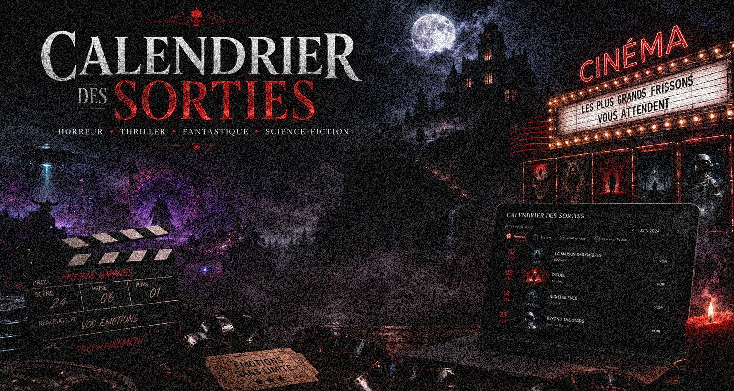Calendrier des sorties de films d'Horreur, Thriller, Fantastique et Science-Fiction