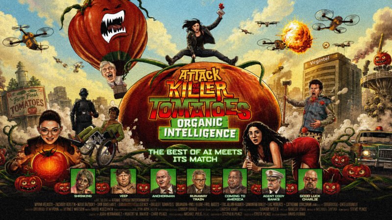 "Killer Tomatoes: Organic Intelligence" : Les tomates tueuses reviennent avec un nouvel épisode consacré à l’intelligence artificielle