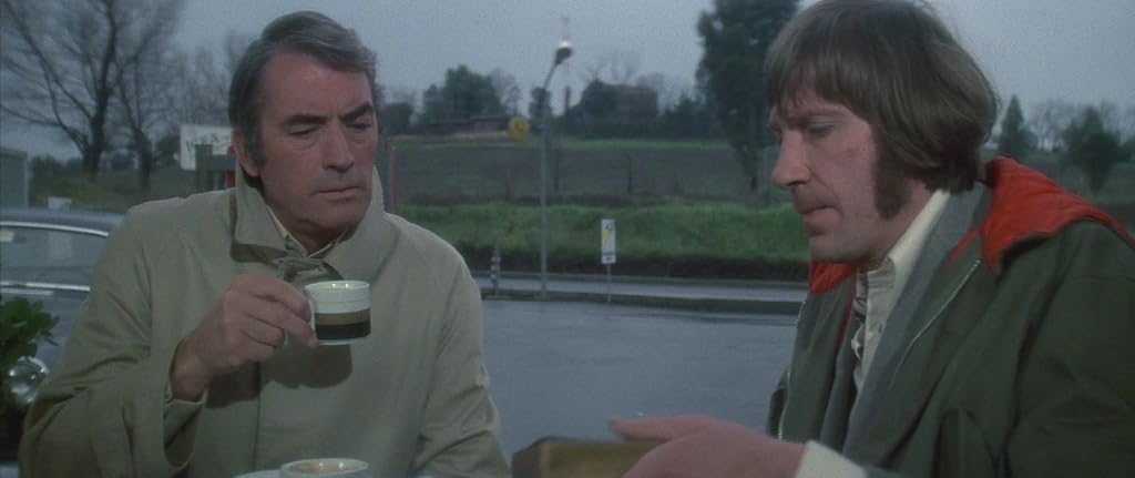 Gregory Peck et David Warner dans La Malédiction (1976)