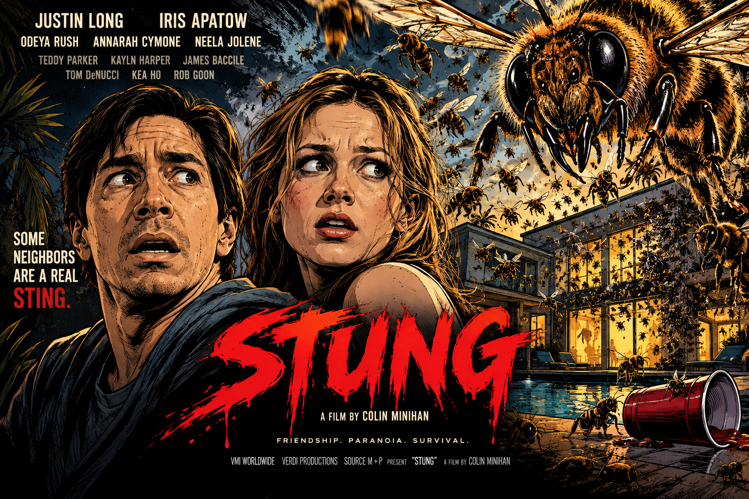 "Stung" : Justin Long face à des abeilles tueuses chez Colin Minihan