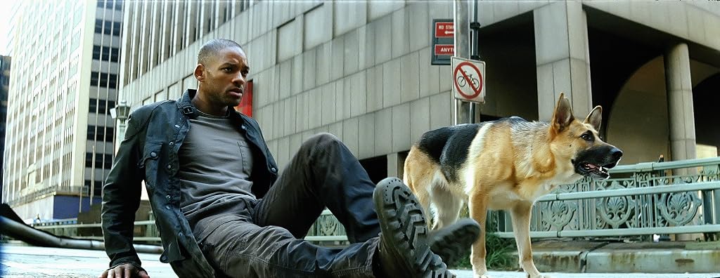 Will Smith et Abbey dans Je suis une légende (2007)