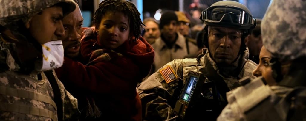 Will Smith et Willow Smith dans Je suis une légende (2007)