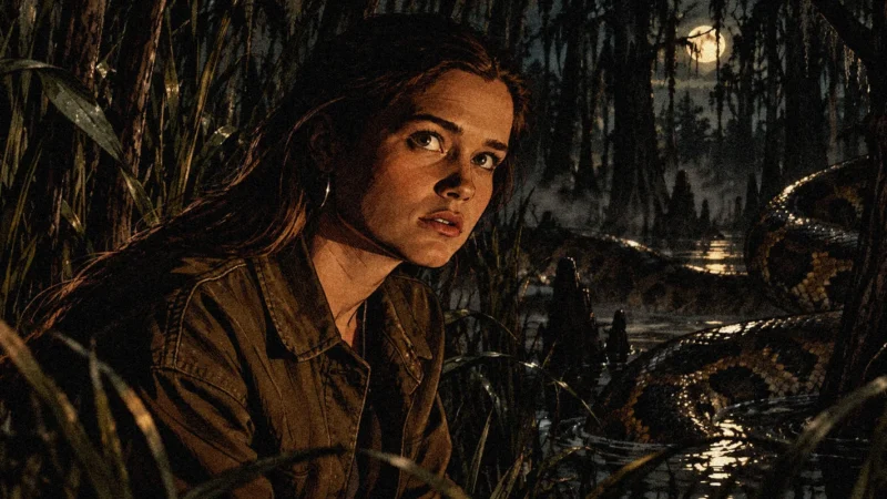 "Crush" : Sarah Catherine Hook face à un python géant dans le survival de Julius Avery