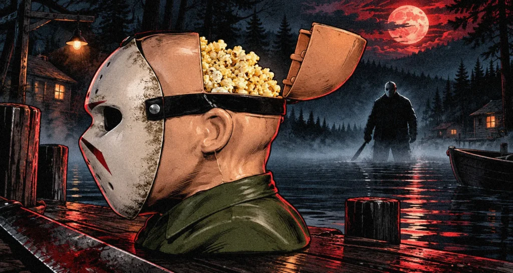 Jason Voorhees : Son seau à popcorn officiel "Vendredi 13" est en vente avant "Crystal Lake"