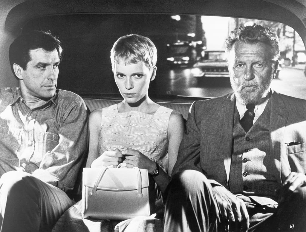 Ralph Bellamy, John Cassavetes et Mia Farrow dans Rosemary's Baby (1968)