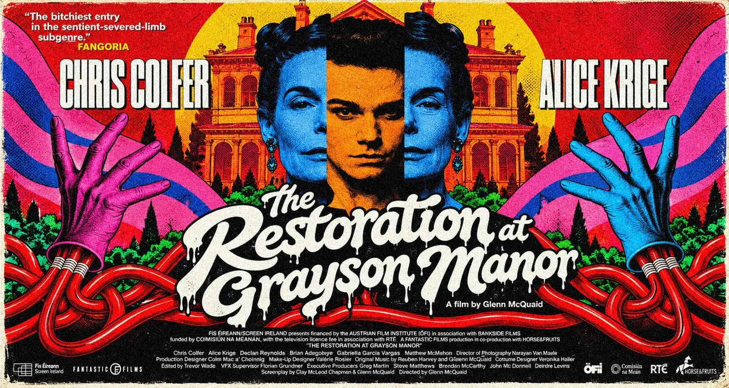 Bande-annonce de “The Restoration at Grayson Manor” : Chris Colfer affronte Alice Krige dans un cauchemar gothique sanglant