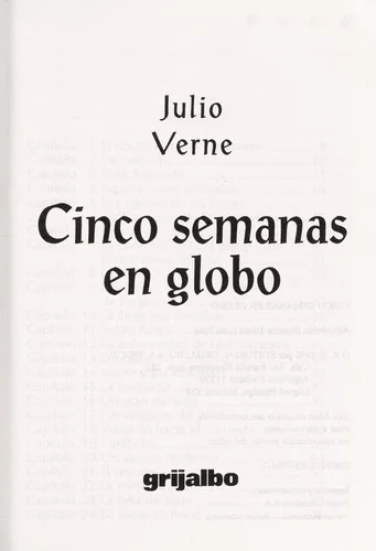 Couverture de Cinq semaines en ballon