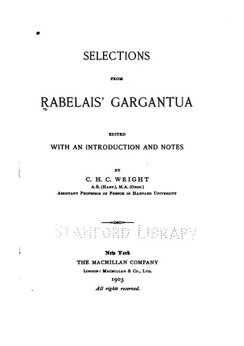 Couverture de Gargantua