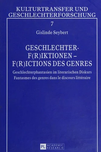 Couverture de Geschlechter-f(r)iktionen-f(r)ictions des genres