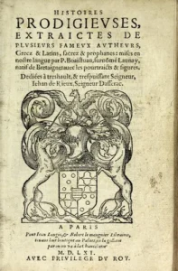Couverture de Histoires prodigieuses
