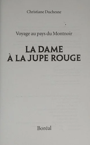 Couverture de La dame à la jupe rouge