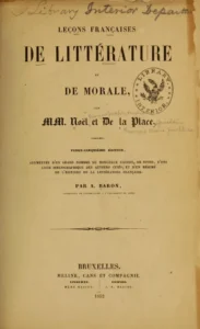 Couverture de La littérature fantastique française de Belgique