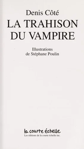 Couverture de La trahison du vampire