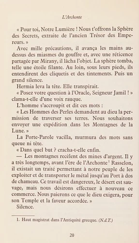 Couverture de L’archonte