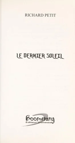 Couverture de Le dernier soleil