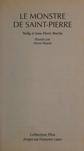 Couverture de Le monstre de Saint-Pierre