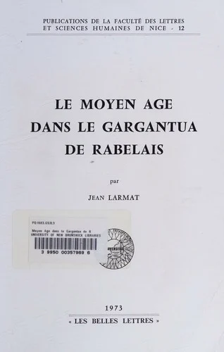 Couverture de Le Moyen Age dans le Gargantua de Rabelais