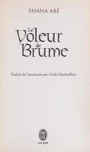 Couverture de Le voleur de brume