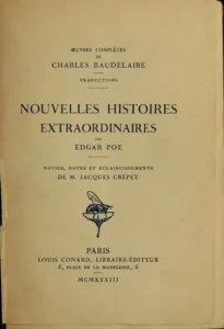 Couverture de Nouvelles histoires extraordinaires (Berenice / Black Cat / Cask of Amontillado / Colloquy of Monos and Una / Conversation of Eiros and Charmi / Devil in the Belfry / Fall of the House of Usher / Four Beasts in One / Hop-Frog / Imp of the Perverse / Island of the Fay / King Pest / Lionizing / Man of the Crowd / Masque of the Red Death / Oval Portrait / Pit and the Pendulum / Power of Words / Shadow / Silence / Some Words with a Mummy / Tell-Tale Heart / William Wilson)