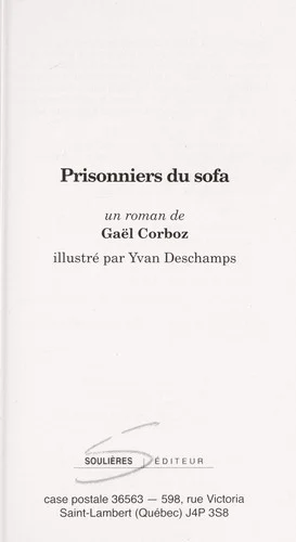 Couverture de Prisonniers du sofa