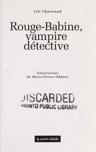 Couverture de Rouge-Babine, vampire detective