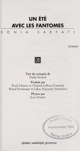 Couverture de Un ete avec les fantomes